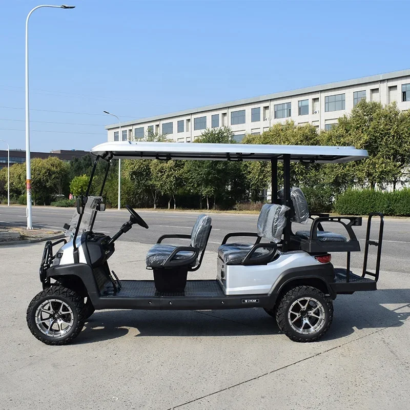 Zycar Merk Solar Smart 6 Seat Electric Cart Ce Elektrische Golfkar Prijs Kar Voor Verkoop Prijzen Voiturette De Golf 6 Plaatsen 5 - 6