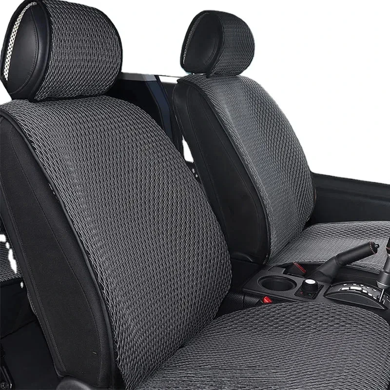 

Anti-slip Luxury Leather Waterproof Ice Silk Car Seat Cover Cushion 3 Colors Universal Auto 1set