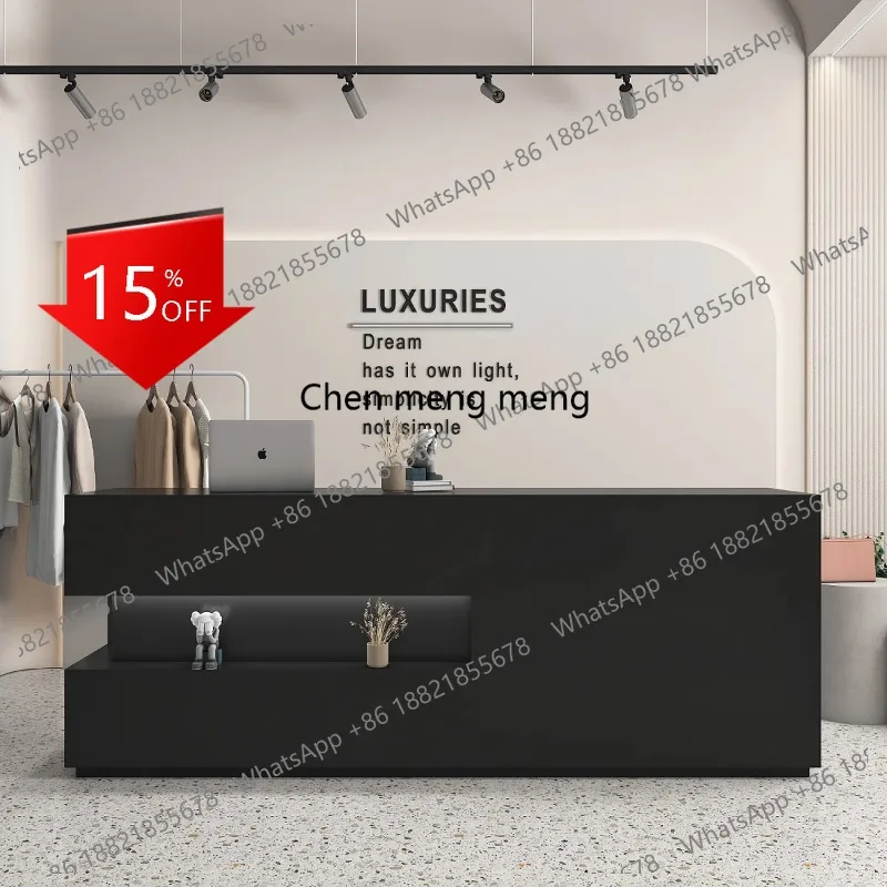 

Стойки ресепшн A139 для салонов красоты, черные, элегантные, для бизнеса, приветственные стойки, офисная мебель