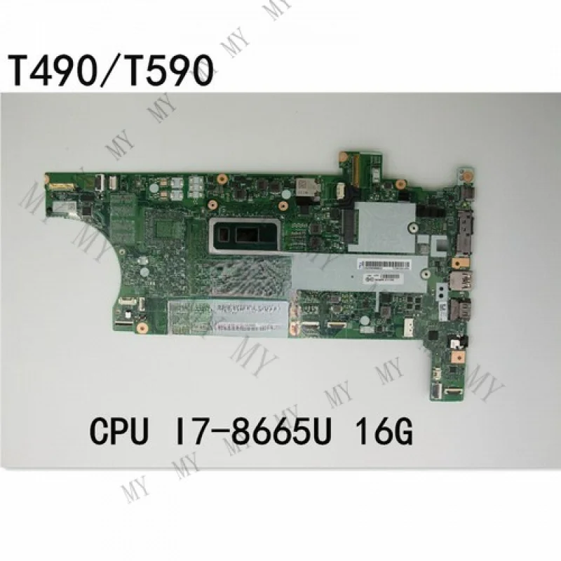 

TT For Lenovo ThinkPad T490 T590 Motherboard I7-8665U 16GB UMA 01YT398 01YT418