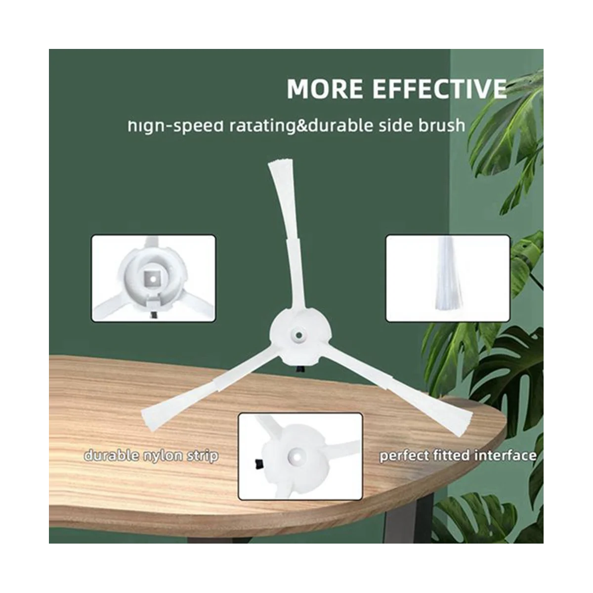 8PCS Accessories for Qihoo 360 S5 S7 S7 Pro Robot Vacuum Cleaner Spare Side Brush Replacement Parts