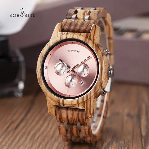 Luxury Women Quartz Chronograph Watch BOBO BIRD