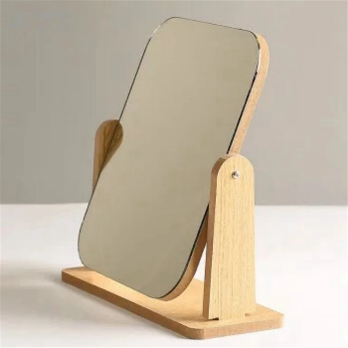 Vanity Makeup Mirror with Stand,Portable Table Desk Countertop Mirror Bathroom Shaving Make Up Mirror