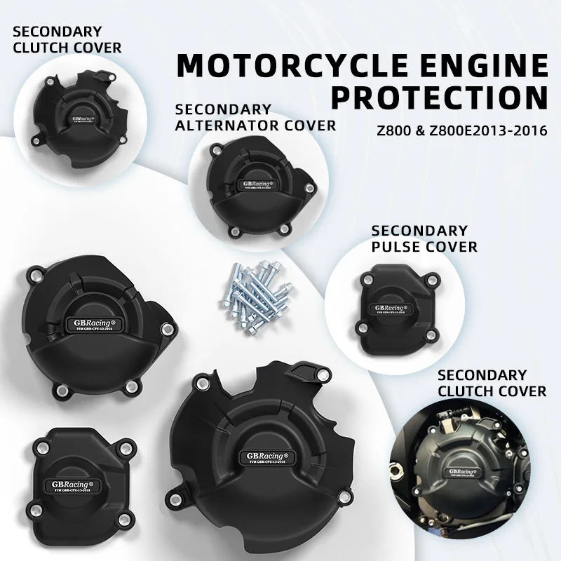 accessori moto GBRacing Clutch Pulse Guard Engine Cover - Protection For KAWASAKI Z800 2013-2016 Motorcycle Body & Frame