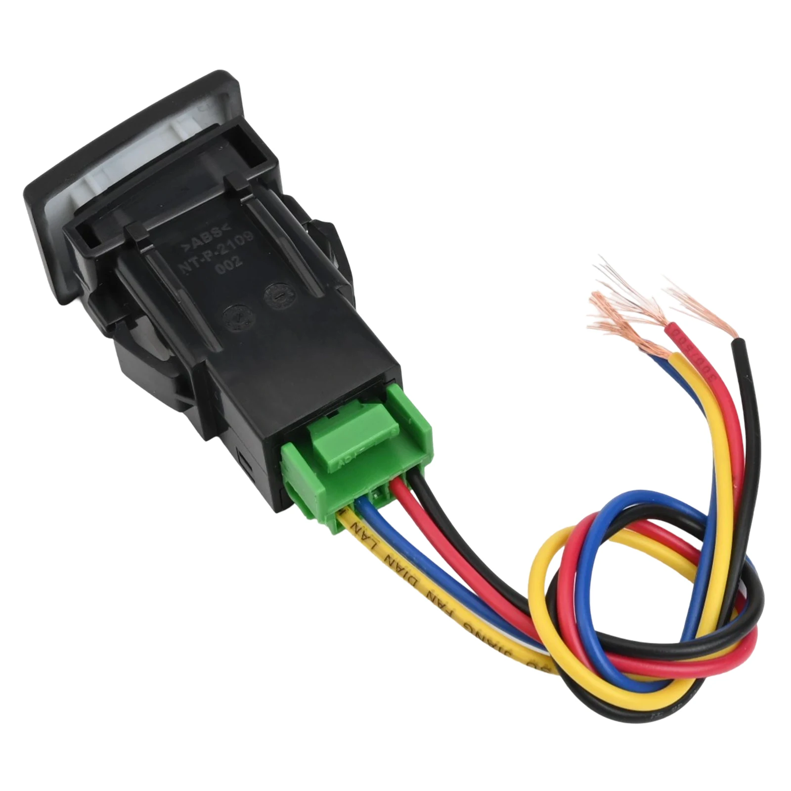 

Кнопка переключения автомобиля Кнопка переключателя управления Янтарный и красный светодиод Простая конструкция установки Установка приборной панели автомобиля