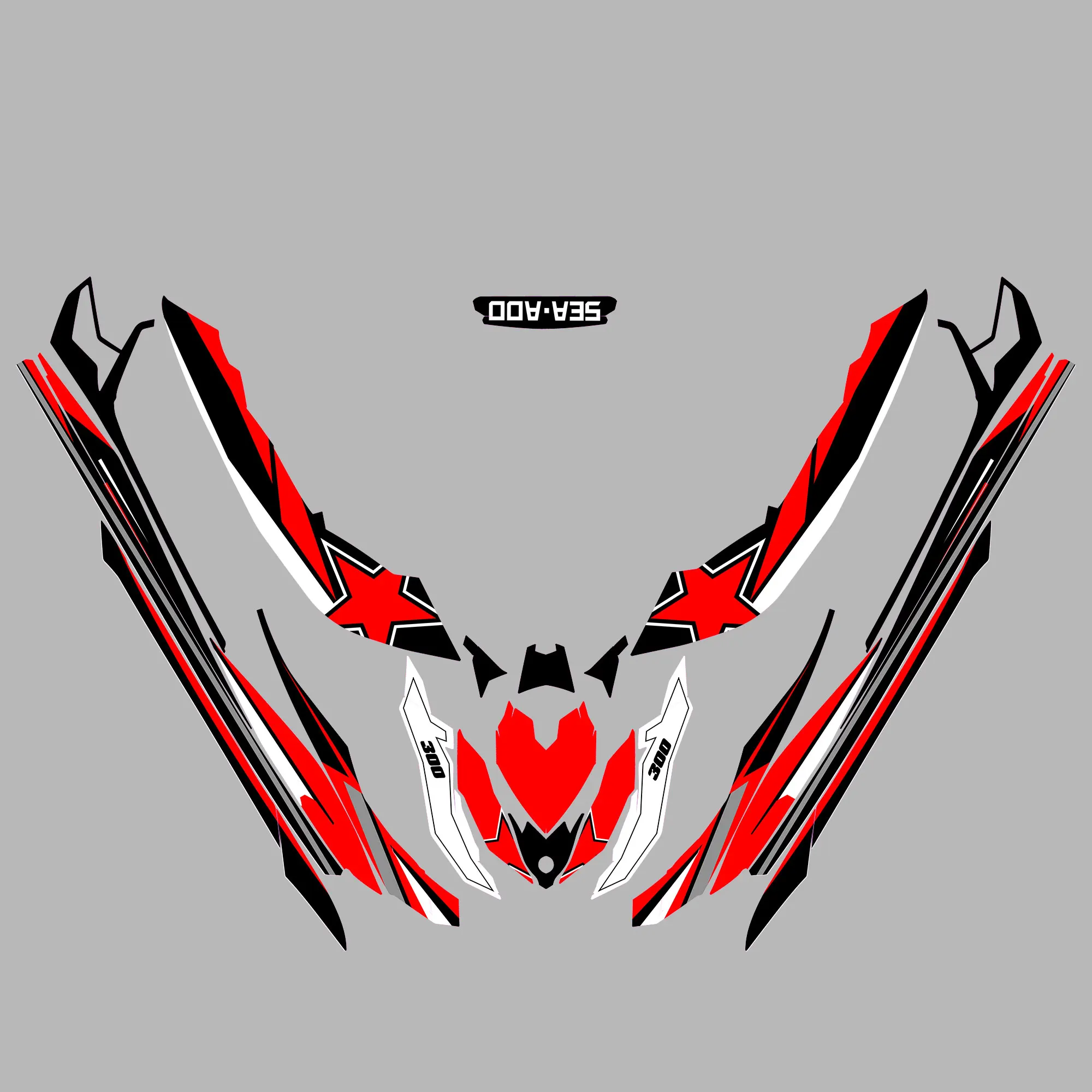 

Graphic Kit for 14-20 CANAM SEA DOO RXP X 300 2014 2015 2016 2017 2018 2019 2020 Motorboat stickers