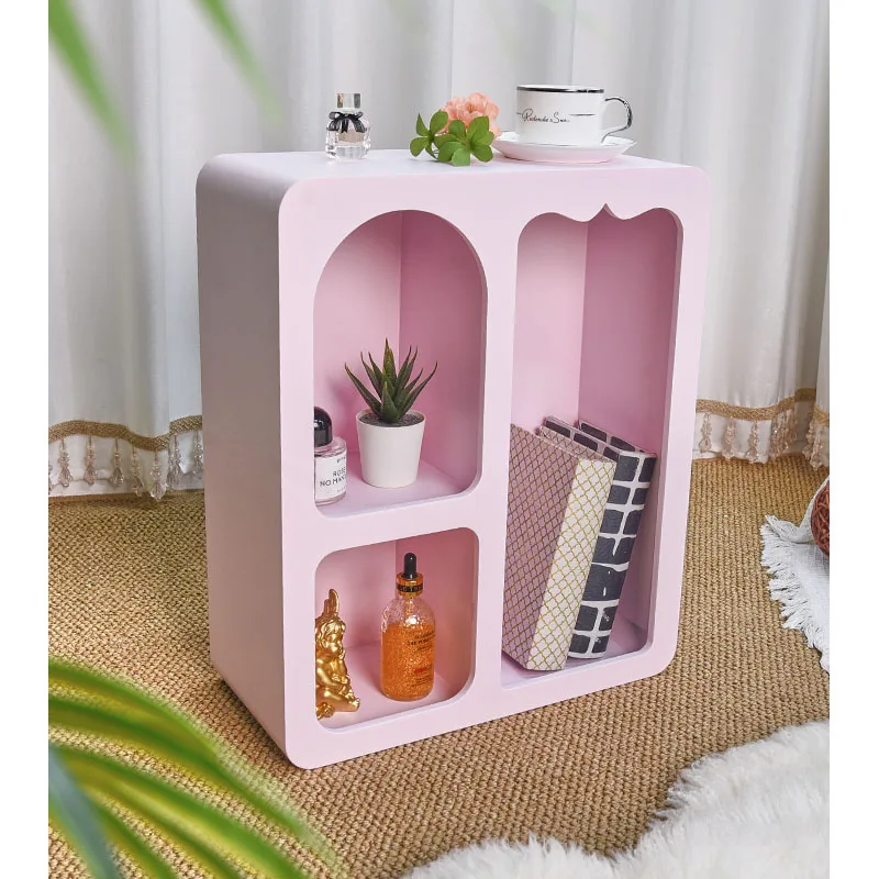 

Лучшее качество, современный дом, гостиная, спальня, небольшая настенная книжная полка для хранения, розовая деревянная книжная полка