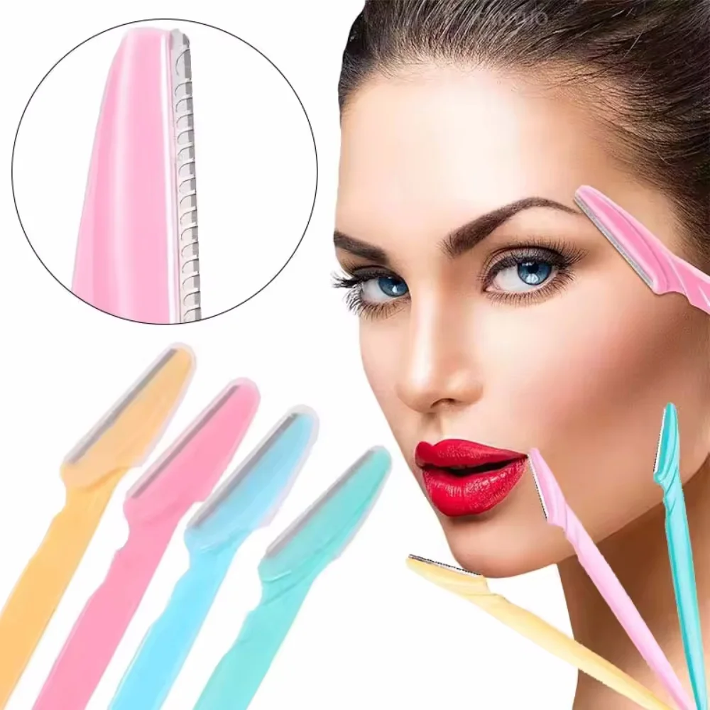 3/6/15Pcs Eyebrow Trimmer Face Blade Shaver Portable Eye Brow Epilation Hair Removal Safety Eyebrow Cutting Woman Makeup Tools #1