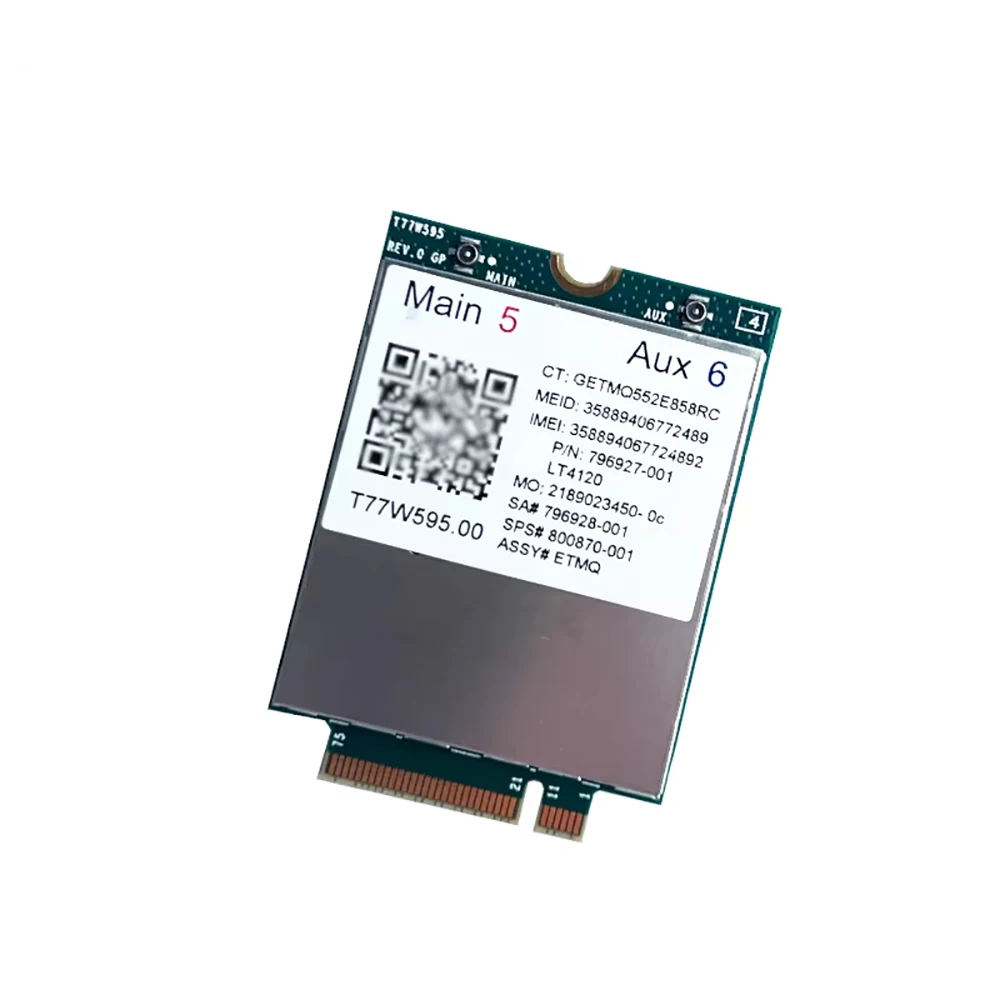 T77W595 LT4120 796927-001 X5 LTE M.2 Module 4G WWAN Card For Elite X2 840 850 G3 640 650 645 G2 Probook 640 645 650 655 725 view 5