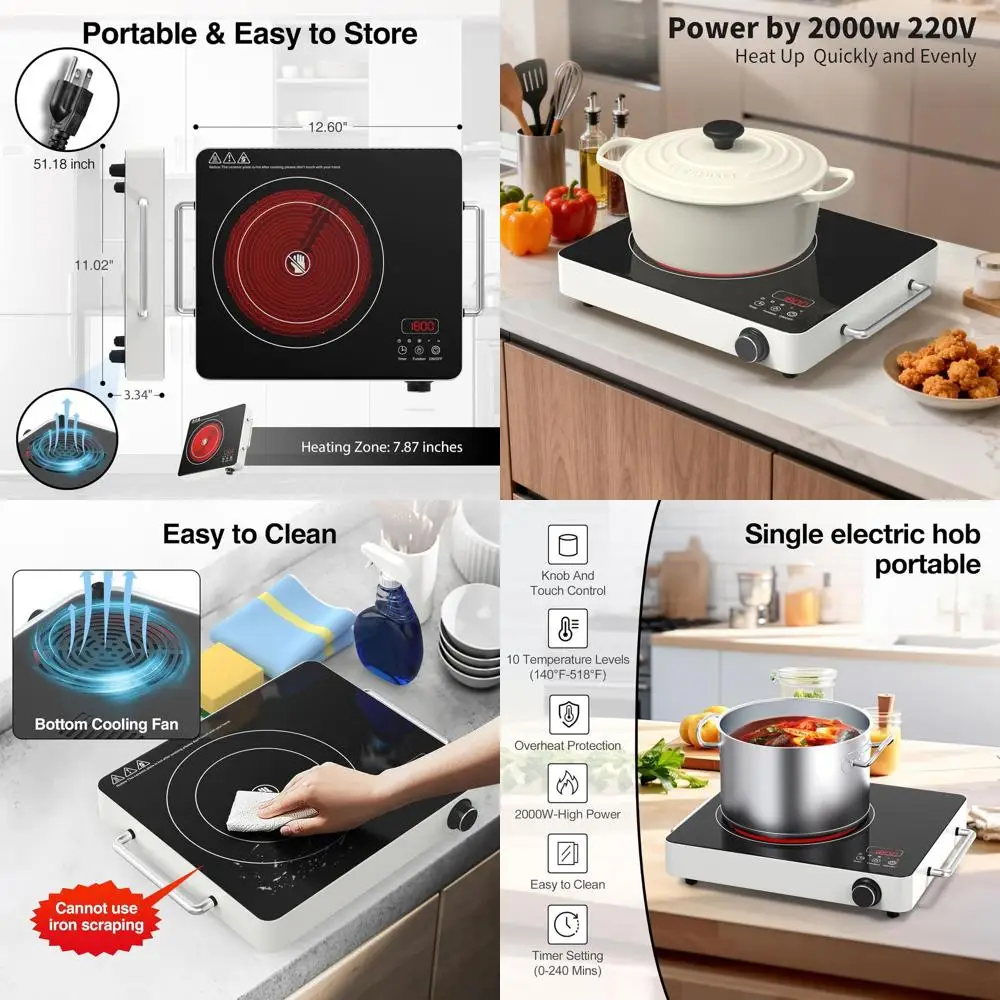 Portable 110V Singl…