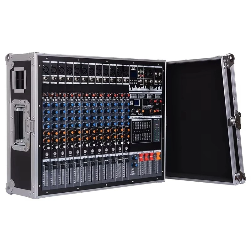 12 Professional 12-Channel Mixer with Amplifier