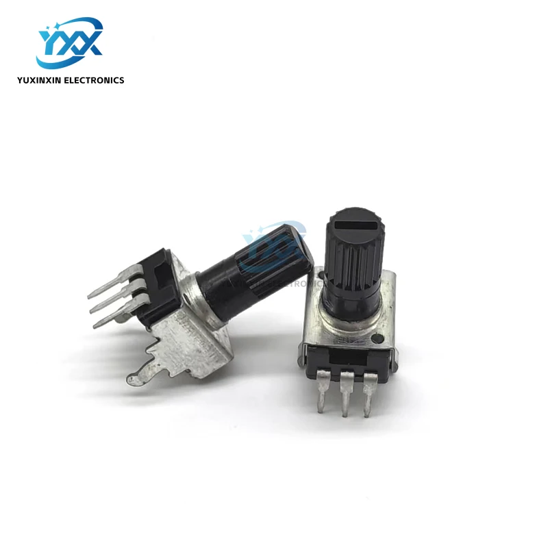 10PCS RV09 Vertical Potentiometer WH09 Adjustable Resistor 1K 2K 5K 10K 50K 100K L20mm(Shaft Length 12.5mm)  RV0932 Rotary Type