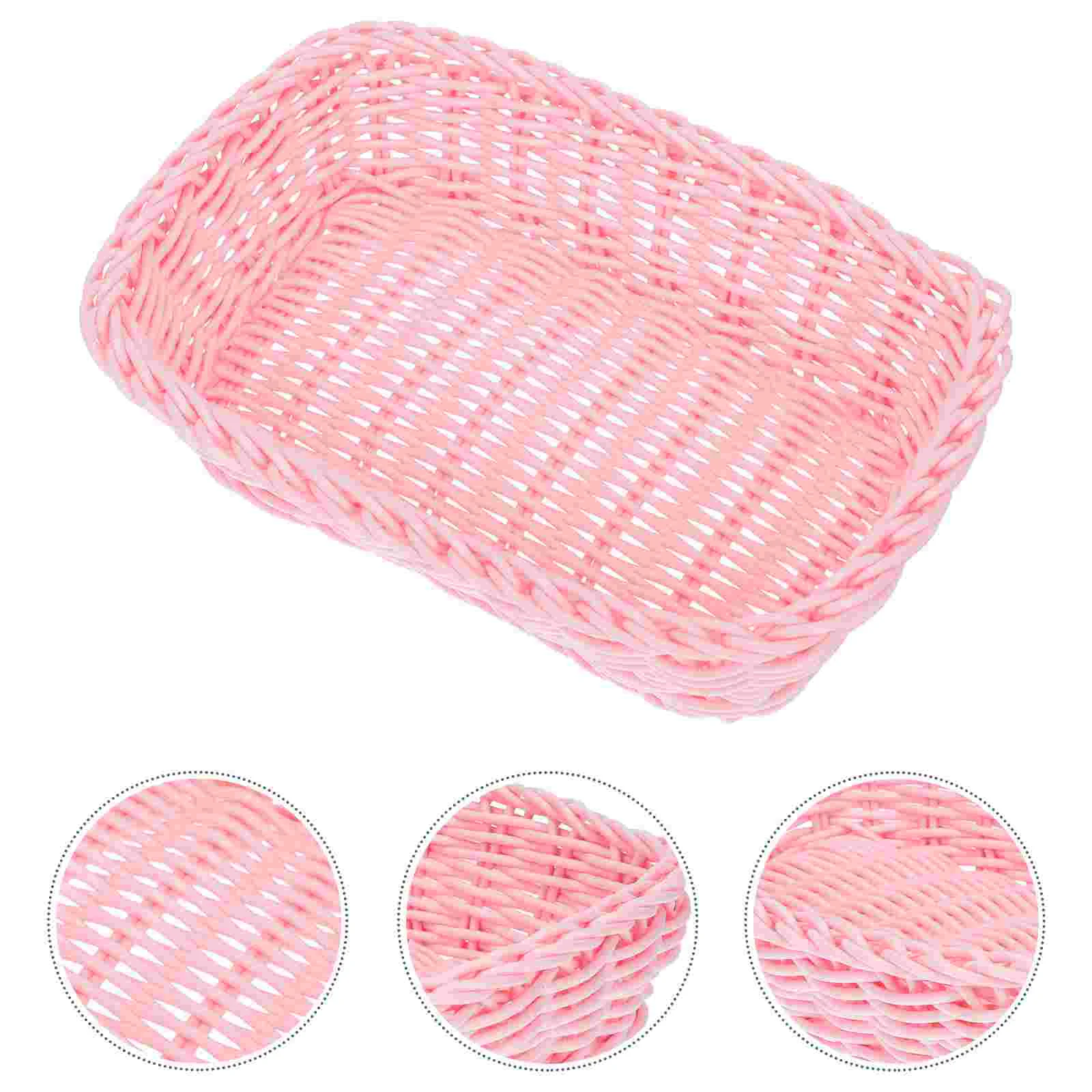 

Preparation of Storage Baskets Home Sundries Delicate Woven Food Practical Straw Indoor Plate