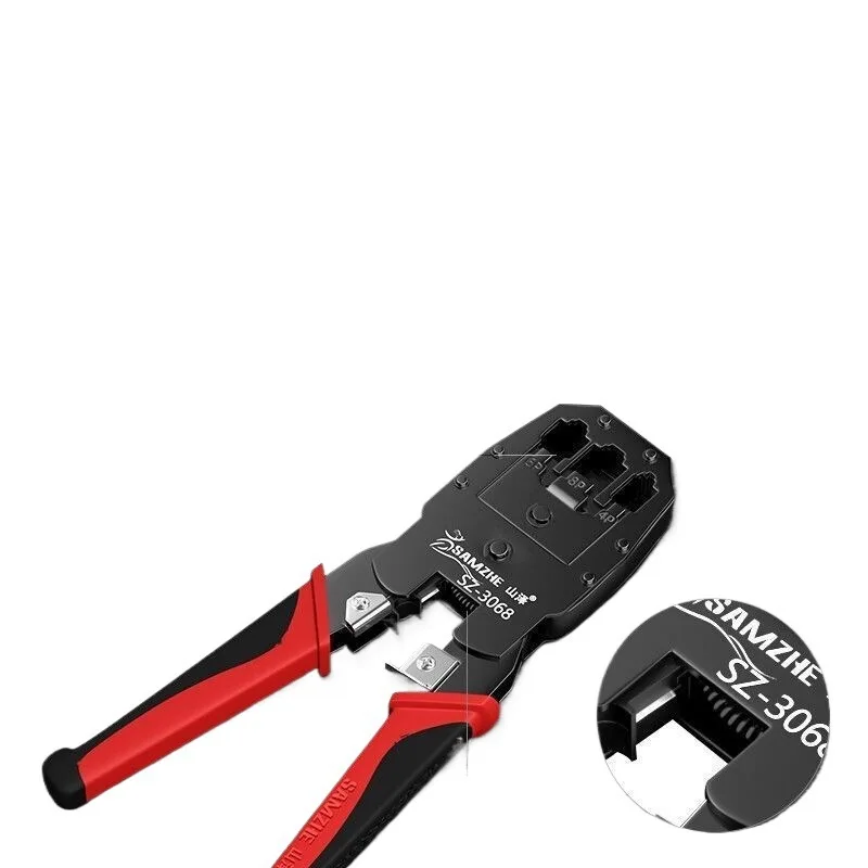 Multifunction Network Crimping Tool RJ45 RJ11 8P 6P 4P Crimper with Quenched Steel Blade for CAT5 CAT5E CAT6 Ethernet and
