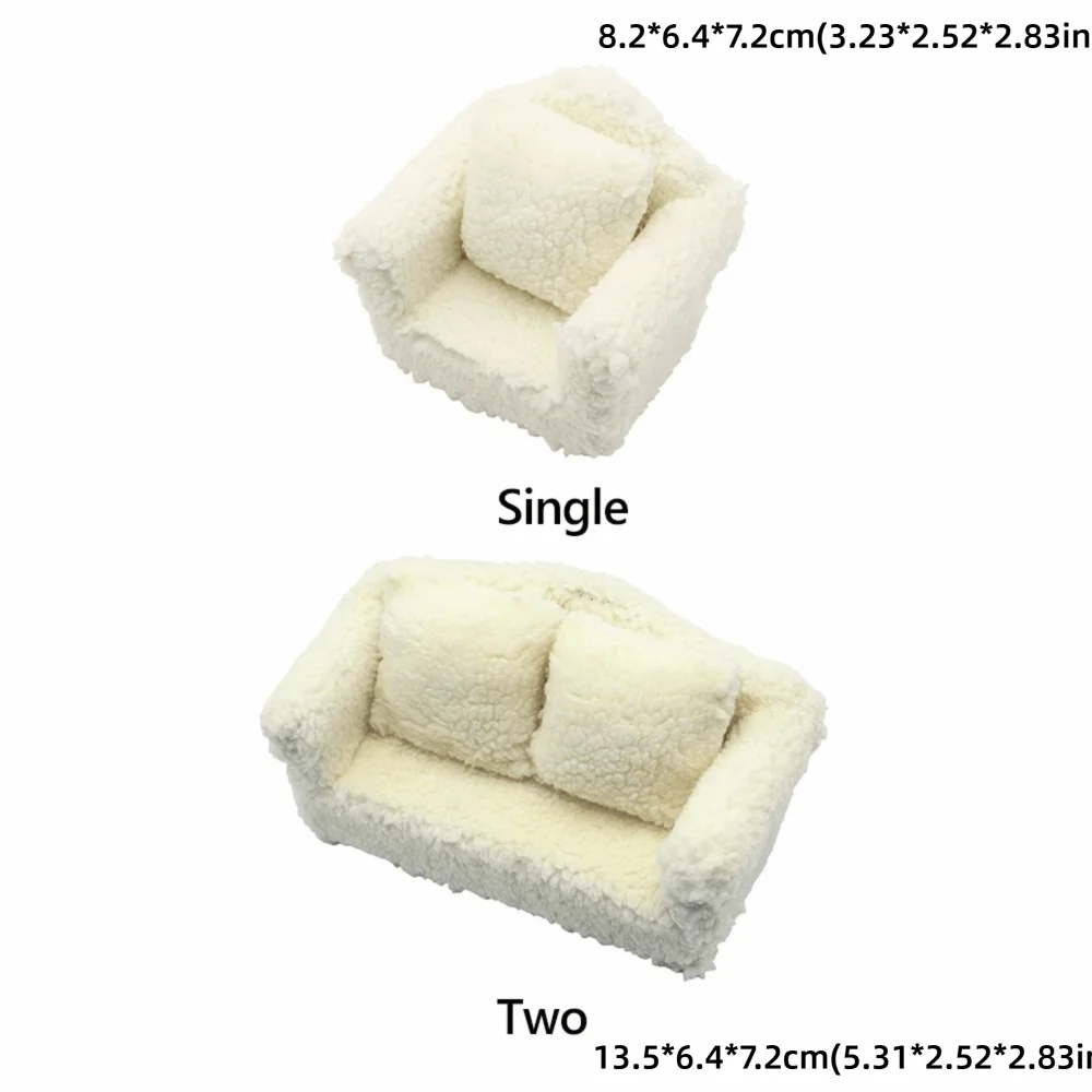 1:12 1:6 Poppenhuis Bank Witte Scène Model Poppenhuis Accessoires Zandtafel Meubels Poppenhuis Meubels Model