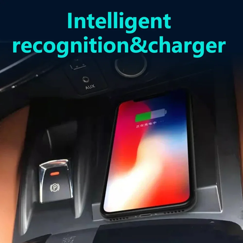 Wireless Car Charger Qi 15W Fast Charging Pad for Nissan Xtrail 2017-2022 Car Accessories Wireless Charge Center Console Holder
