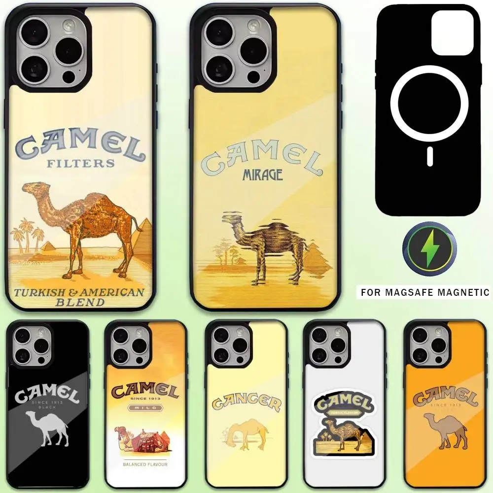 

Vintage Camel Cigarettes Phone Case For iPhone17,16,15,14,13,12,11 Plus,Pro Max Magnetic For Magsafe Wireless Charging