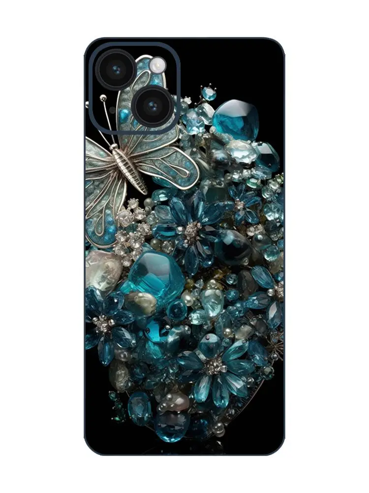 Illusionistic Detail Blink-and-You-Miss-It Butterfly iPhone 14 Back Film, Trompe-l'œil Design, Grandiose Color Schemes