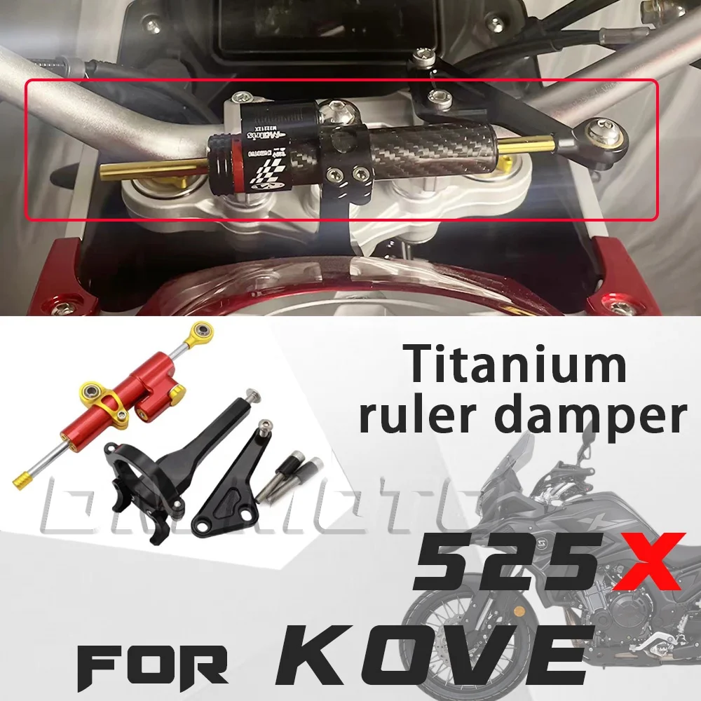 FIT FOR KOVE 525X  Handlebar Steering Stabilizer Damper  Modified Anti‑Wobble Device Reduce Front‑End Sway