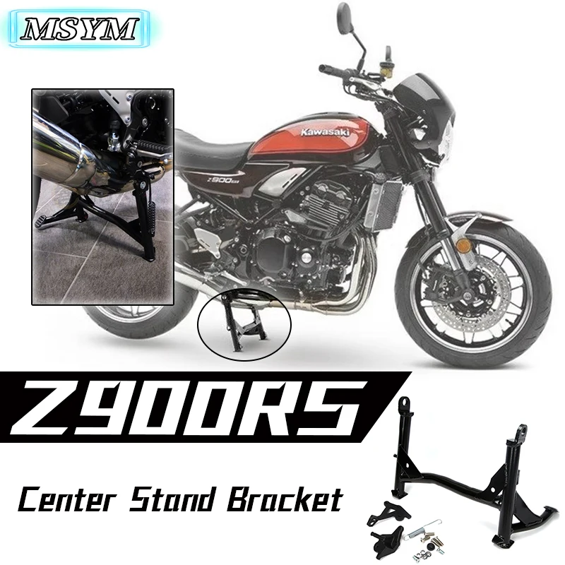 For Kawasaki Z900RS Z900 Z 900 RS 900RS Cafe 2018 - 2023 Middle Center Kickstand Support Foot Kick Stand Parking Mount Bracket