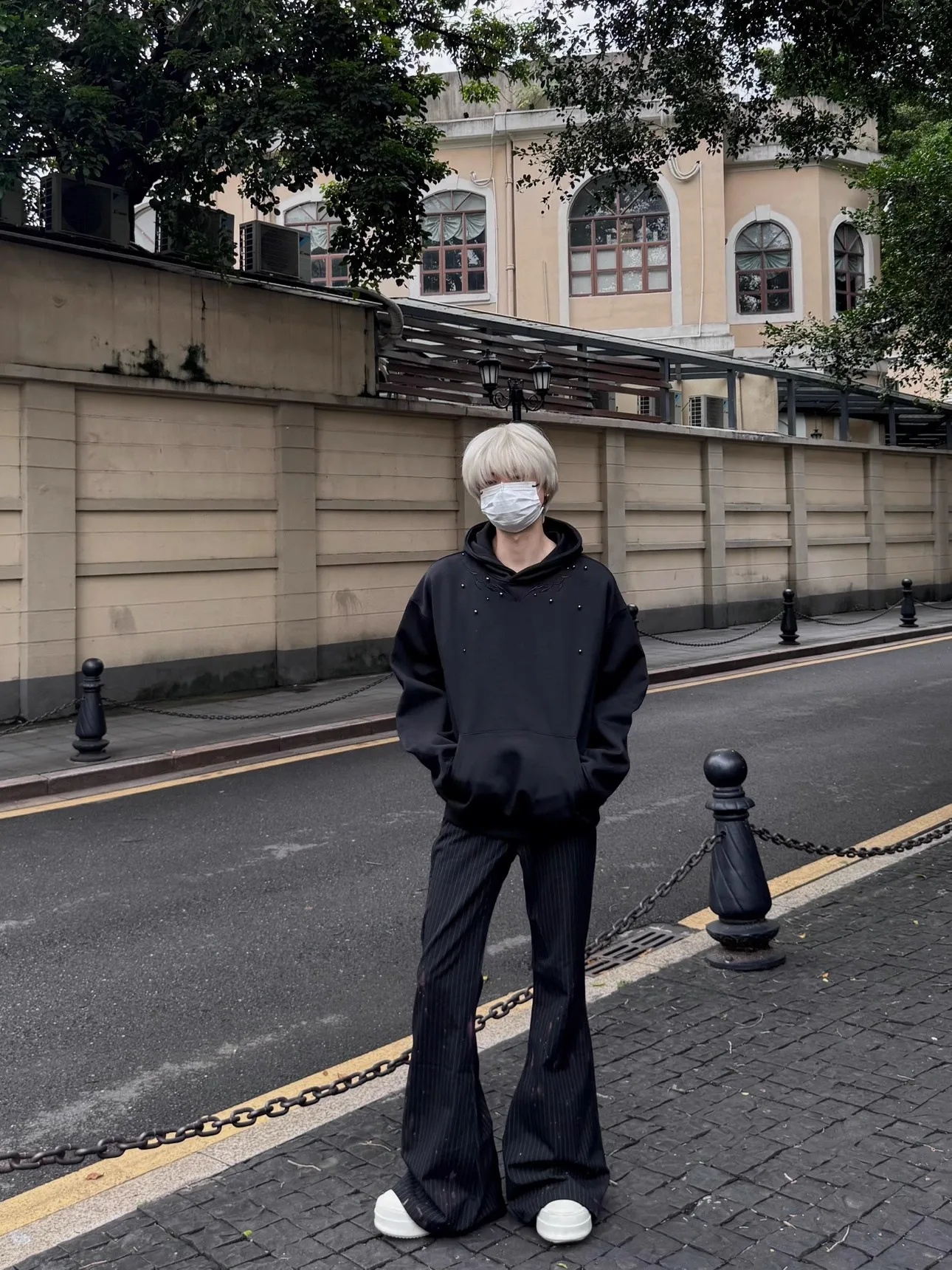 

Толстовка с металлическими заклепками в американском стиле Sle Spine для мальчиков, ранняя осень, модный дизайн, толстовка с капюшоном и соединением, повседневная хлопковая одежда...