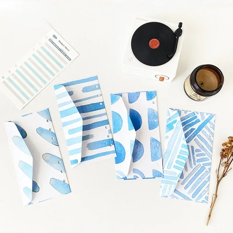A6 Pretty Binder Budget Sheets Envelopes Set 6-hole Loose-leaf Budget Sheet Paper Bill Cash Storage Envelope
