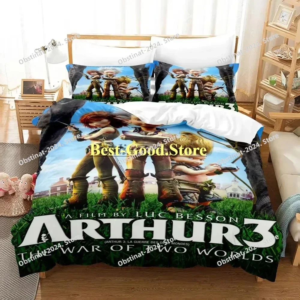 Arthur et les minimoys Bedding Set Duvet Cover Full Queen King Size Pillowcase Bed Printed Set Aldult Kid Bedroom Single Twin