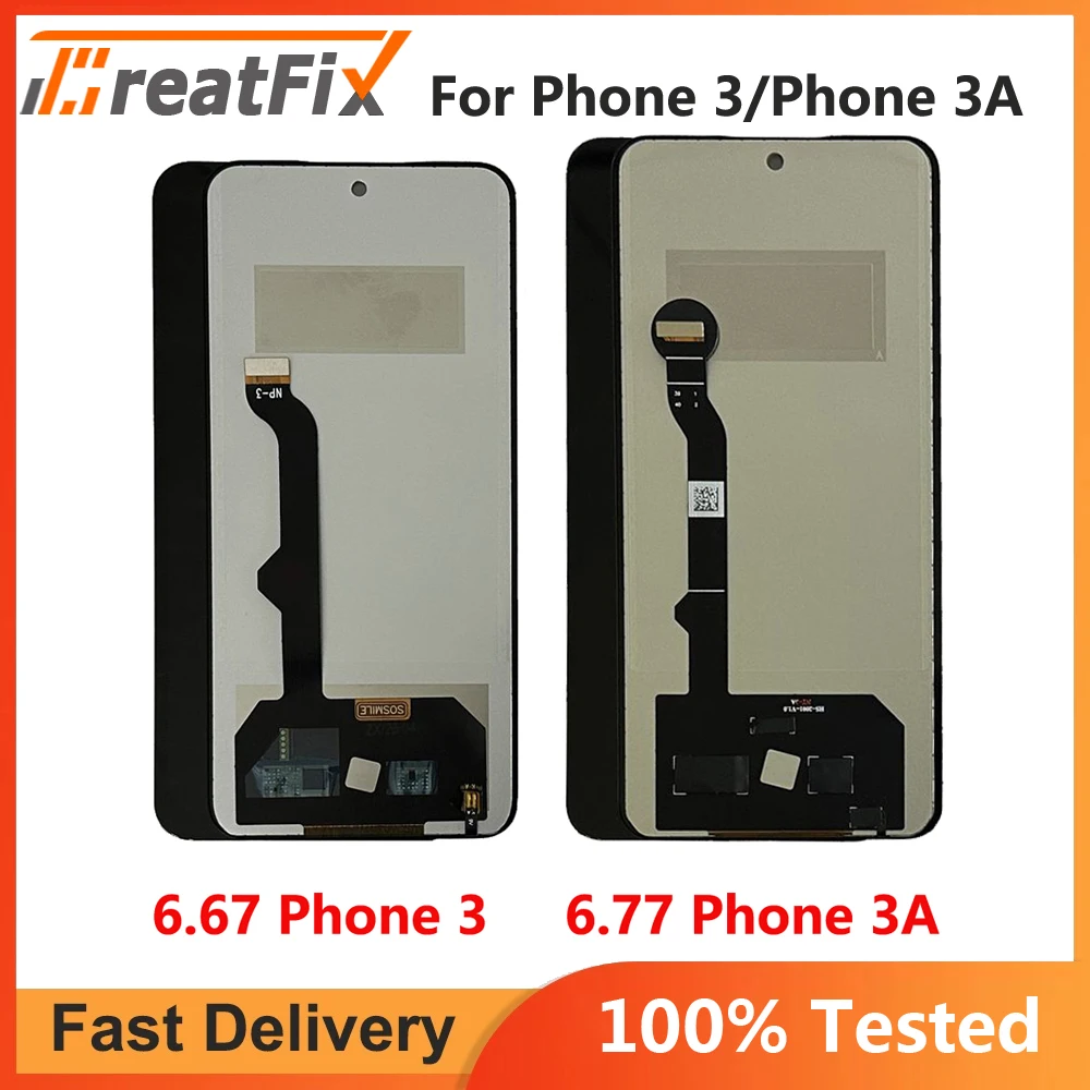 For Nothing Phone 3A A059 LCD Display Touch Screen Digitizer Nothing Phone 3 A024 Phone3 Display LCD