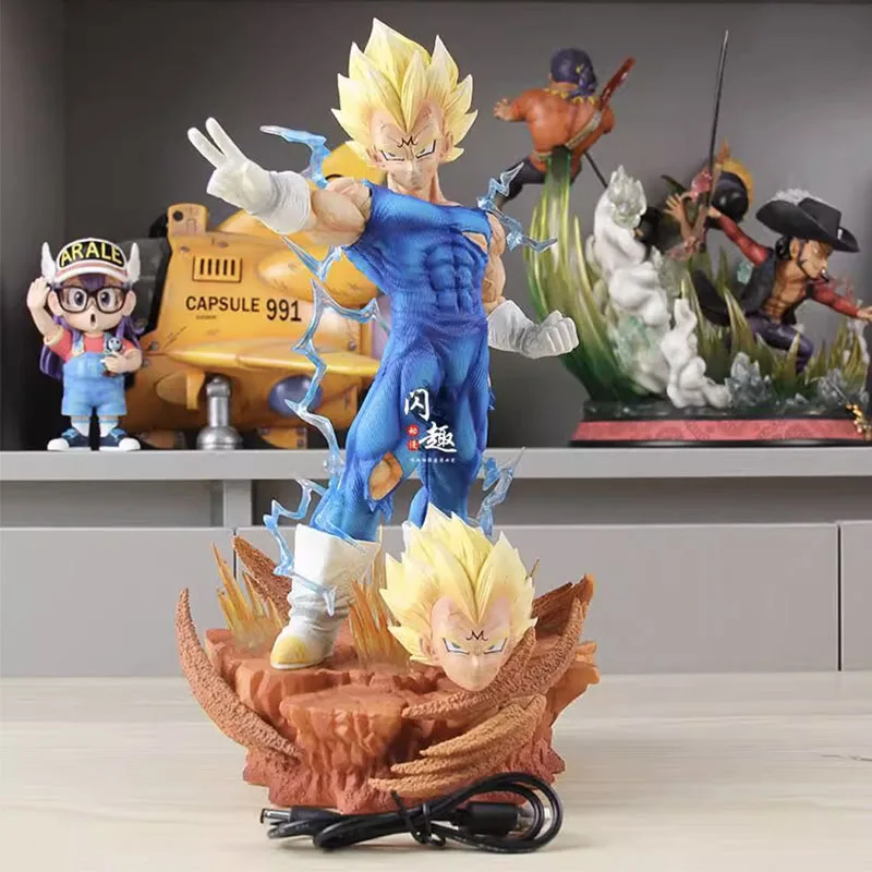 

32cm Dragon Ball Z Majin Vegeta Action Figure Toys DBZ Vegeta Figuras Anime Collection Model Desktop Decoration Gift for Kids