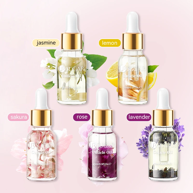 UR SUIKER 15 ml Gedroogde Bloem Nagelriemolie voor Droge Rand Voeding Olie Manicure Nailfinger Care Tools Vinger nagel Behandeling