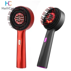 Electric Vibration Massage Comb Portable Hair Follicle Comb Scalp Oil Liquid Applicator Head Massager Hair Growth Anti Loss Care