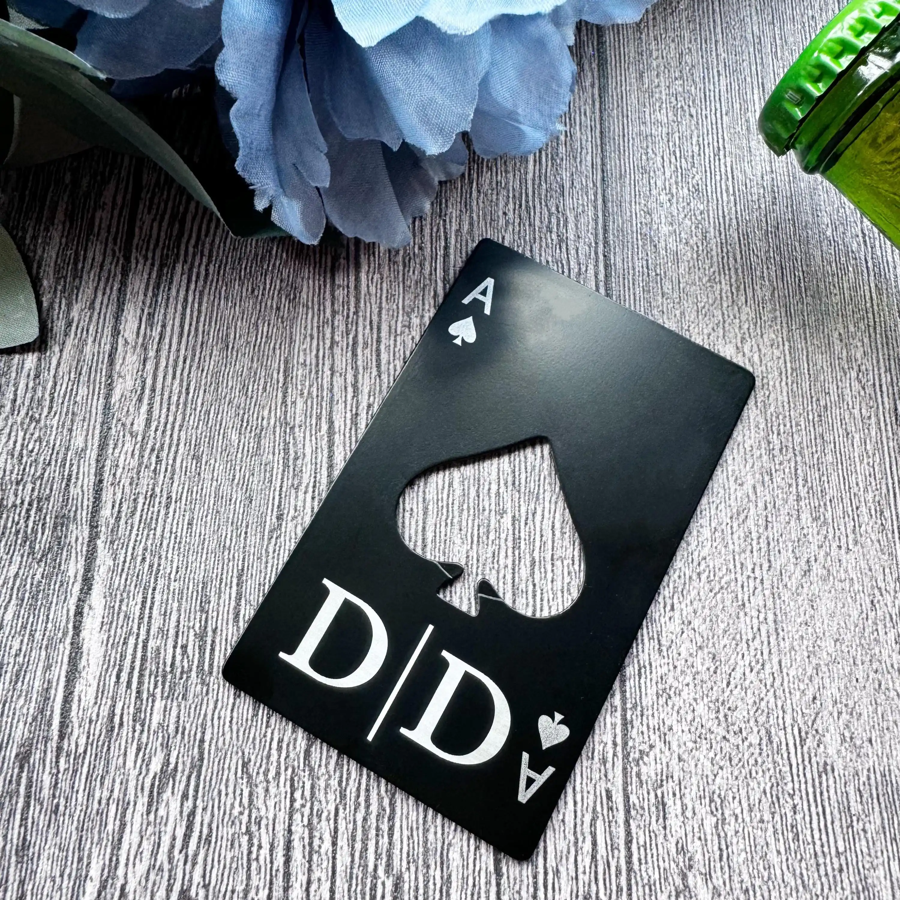 

10/30/50pcs Personalized Ace Of Spades Portable Bottle Opener Custom Birthday Wedding Party Private Gifts Best Man Groom Gifts