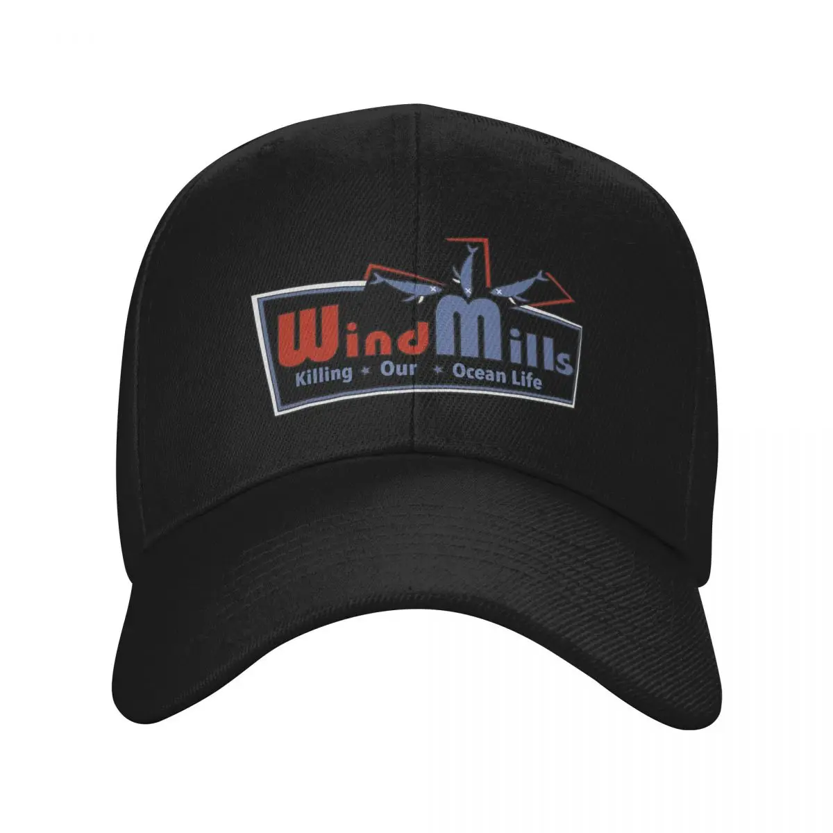 Wind Turbines Whales Crisis NJ Baseball Cap Wild Ball Hat tactical cap Sports Cap fun hats Caps Women Men's