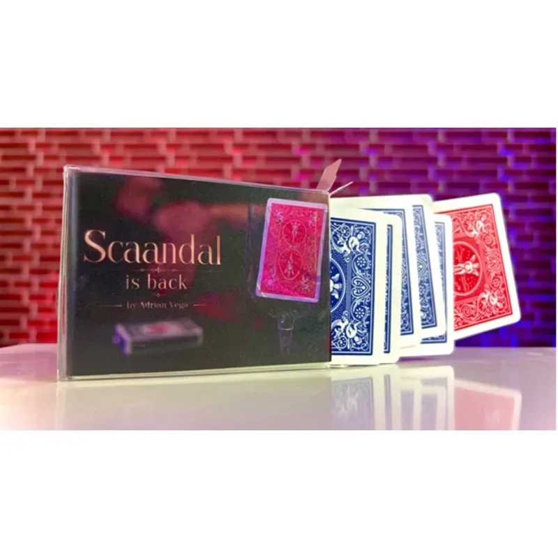 Scaandal Is Back Magic Tricks By Adrian Vega CAAN Card At Any Number Professional Playing Cards Prop Close Up Magic Gimmick Fun