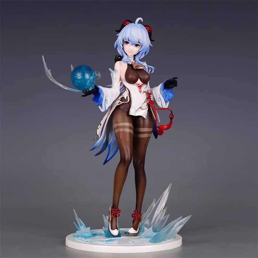 27CM Genshin Impact Ganyu Plenilune Gaze Two-dimensional Anime Figure PVC Action Figure Statue Model Collection Toy Doll Gifts