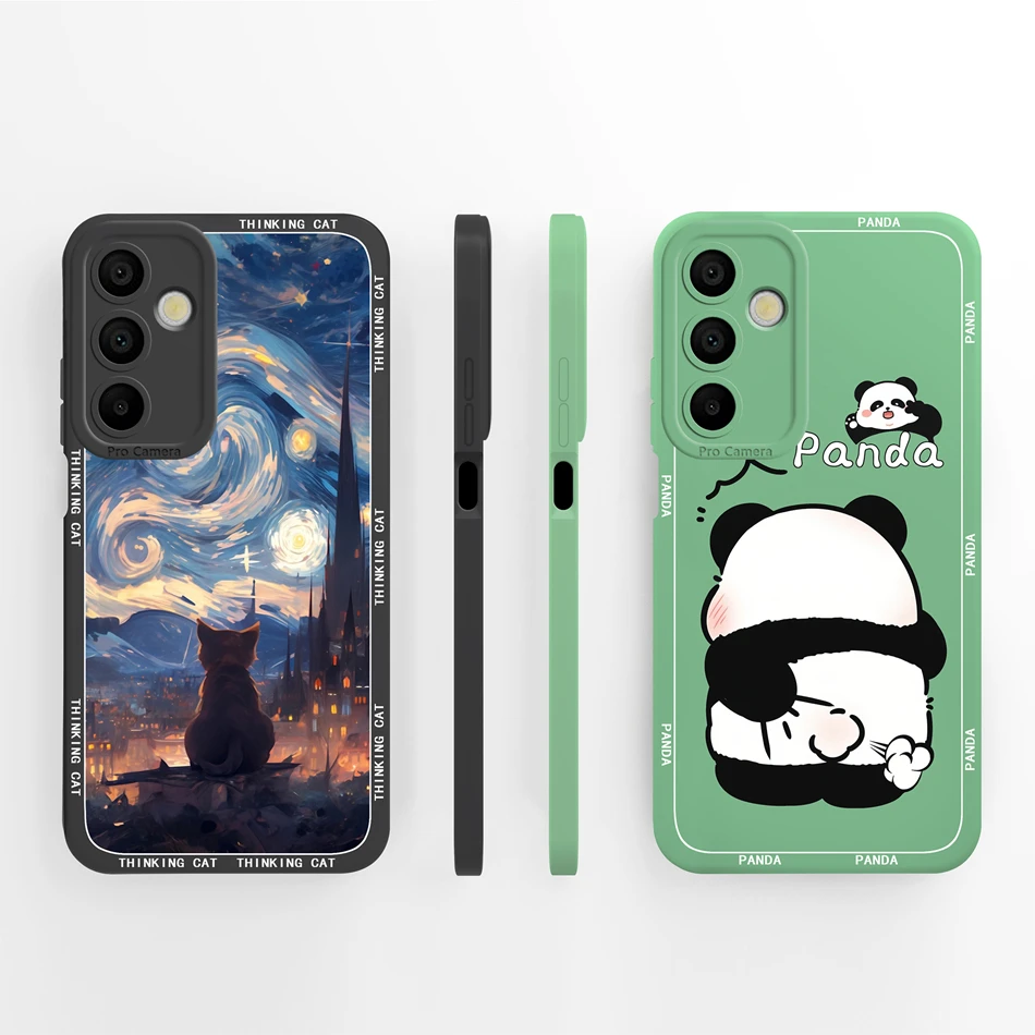 For Samsung Galaxy A16 Case Aesthetic Style Soft Liquid Silicone Phone Cover For Samsung A 16 4G 5G Full Coverage Back Bumper