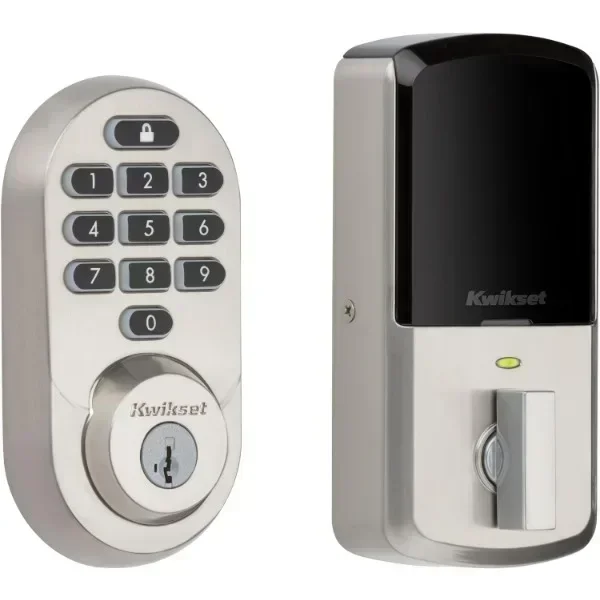 Kwikset Halo Keypad Wi-Fi Smart Door Lock, Keyless Entry Electronic Touchscreen Deadbolt Door Lock, No Hub Required App