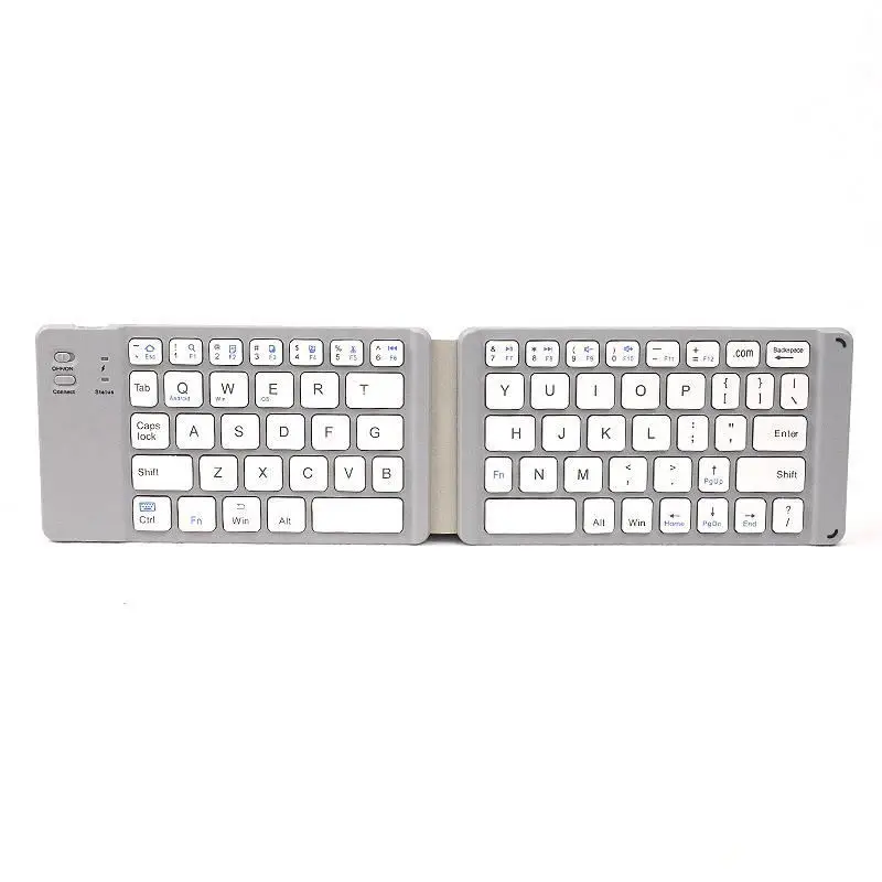 Imagem -05 - Portátil Dobrável Bluetooth Mini Teclado sem Fio Dobrável dos Eua Teclado para Ios Android Windows Ipad Tablet