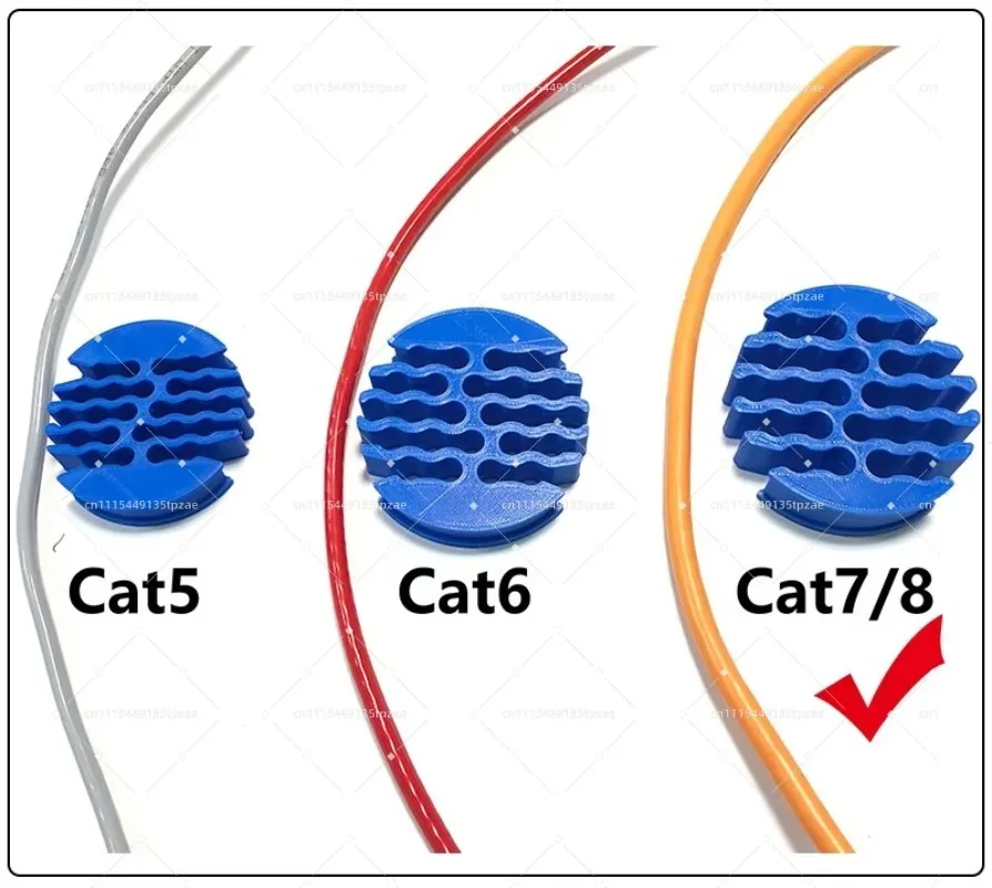20mm 24 Holes Network Cable Comb, Thick Professional Cable Management Tool for Cat7 Cat8 Wiring & Cable Fixing