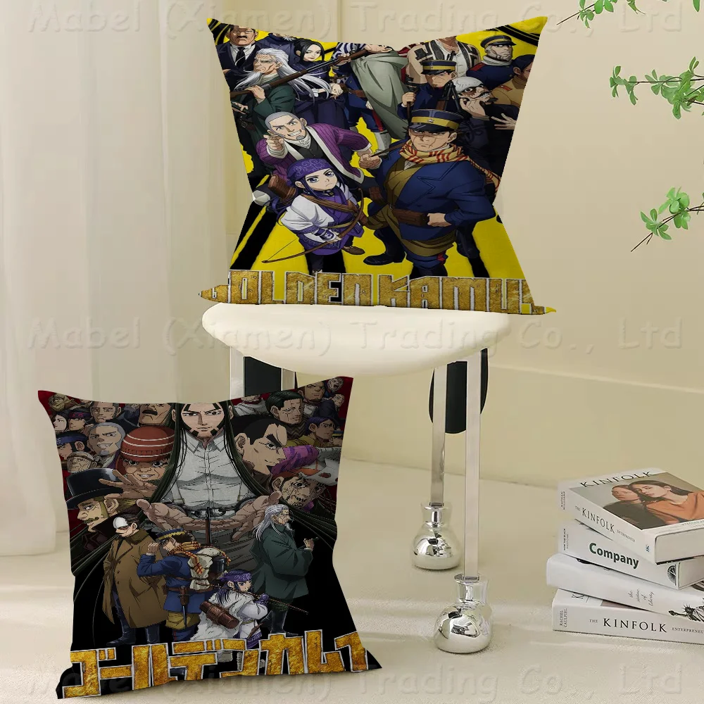 

Golden Kamuy 2nd Season Cushion Cover Car Throw Pillow Case For Sofa Car Christmas Gift 40x40cm 45x45cm