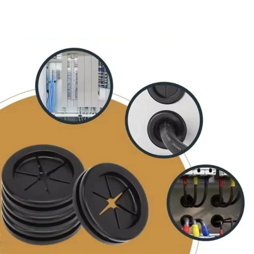 5-40Pcs Rubber Gasket Hole 16-90mm Cable Gasket Rubber Sealing Sleeve Protection Wire And Cable Tool Dustproof Hole Plug Cover
