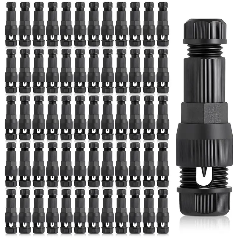 【offerta-lampo-】-connettore-per-cavi-di-ricambio-a-bassa-tensione-60x-compatibile-con-luci-per-illuminazione-paesaggistica-connettore-per-cavi-calibro-12-20