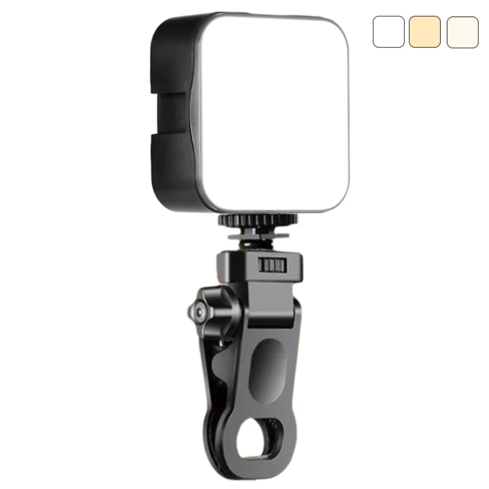 RGB Fill-in Light USB Charging Dimmable Photography Lamp 6000K Hot Shoe Mount LED Video Light for Canon/Nikon/Sony Mobile Phone