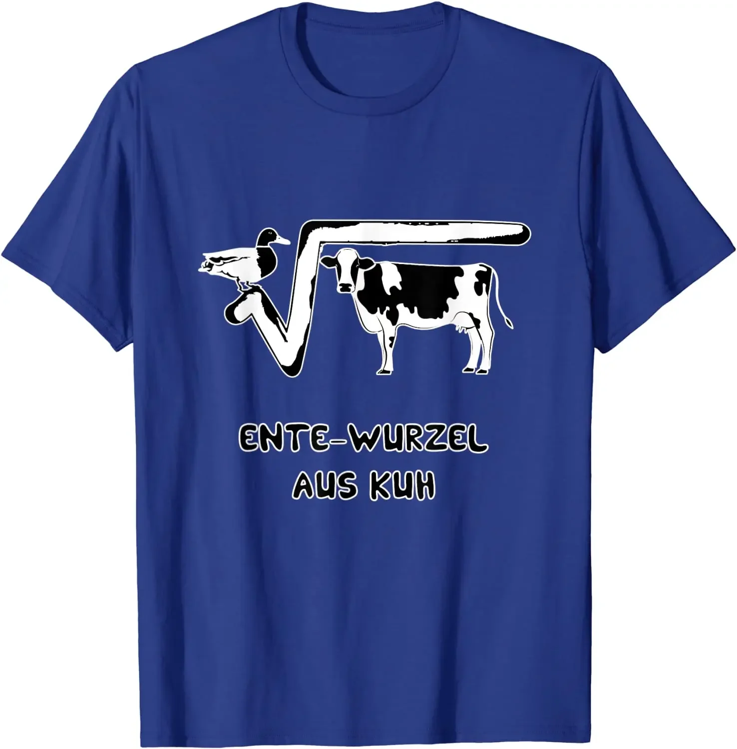 N-te Wurzel aus-Q Duck Root Cow Mathe-Nerd Formel Gleichung T-Shirt. Premium Cotton Short Sleeve O-Neck Mens T Shirt New S-3XL