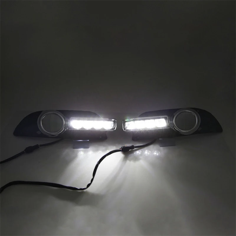 1 Set For Mitsubishi Lancer EX 2009 2010 2011 2012 2013 2014 LED DRL Daytime Running Lights Daylight Fog Head Lamp