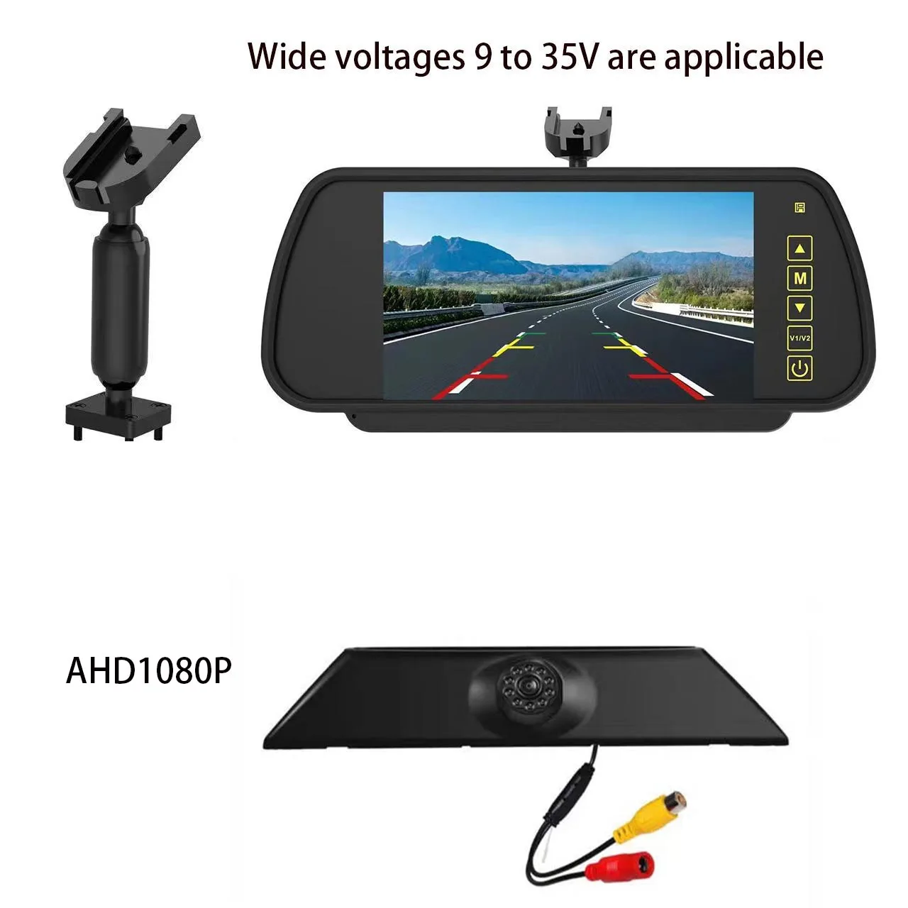 

AHD7 Rear View Mirror Monitor With Brake Light Reversing Camera Kit Night Vision for Iveco Daily 4 Gen 2011-2014 Parking camera