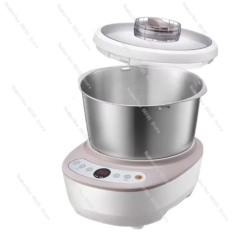 Household Stand Mixer Dough Kneading Machine Dough Mixing Machine Intelligent Timing Stainless Steel Food Mixing Machine