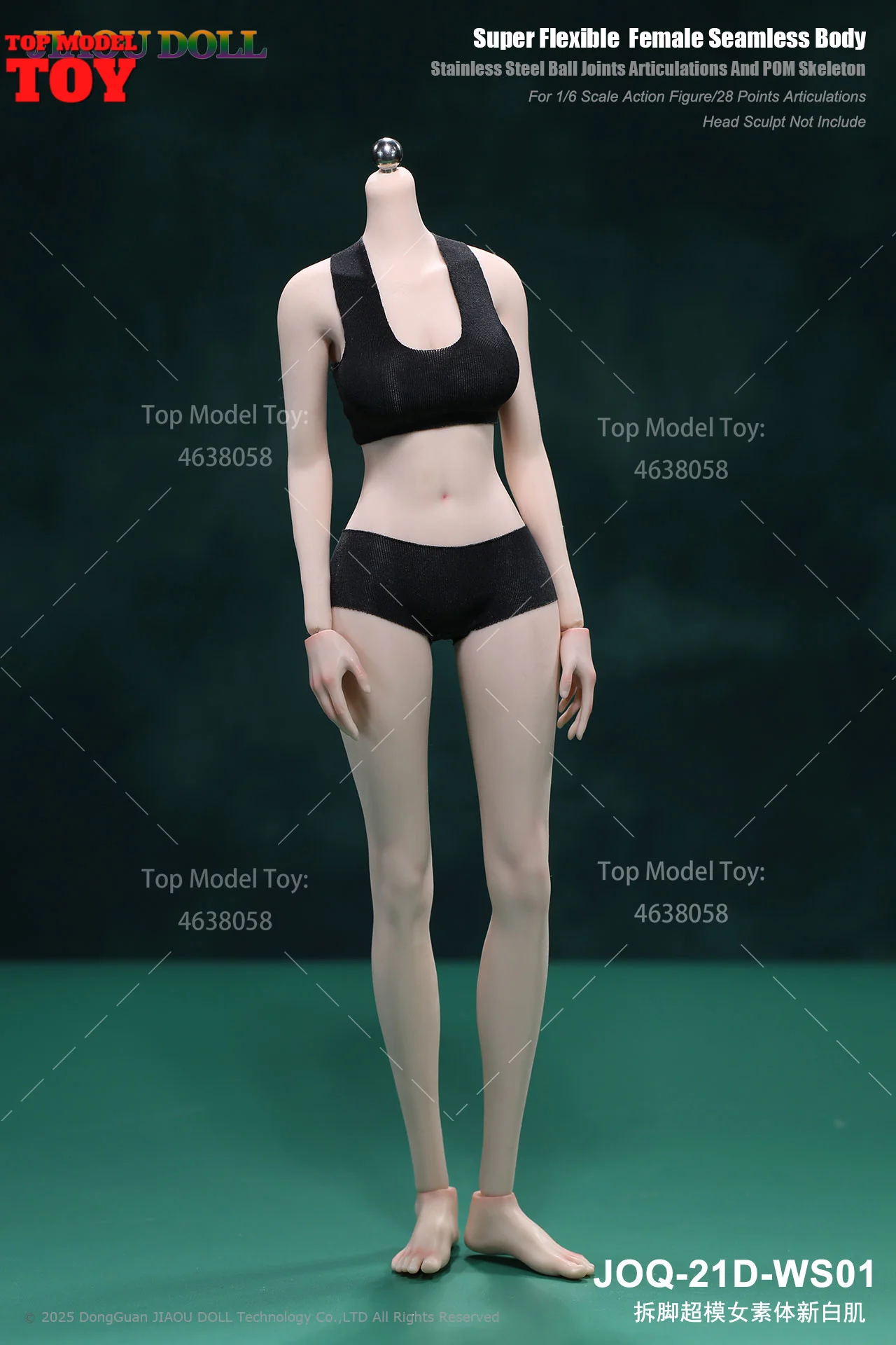 JIAOU DOLL JOQ-21D 1/6 Seamless Female Body Detachable Foot
