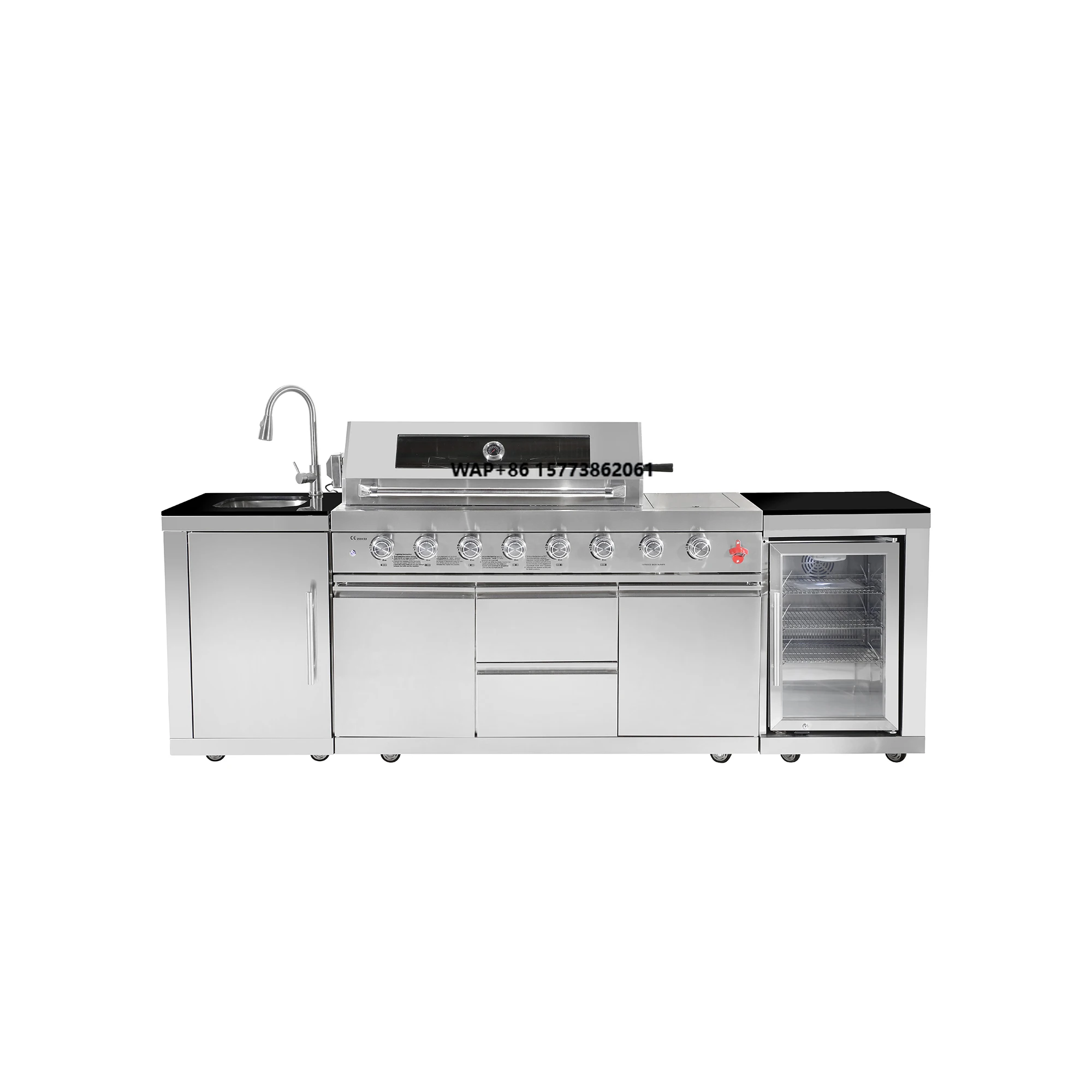 

Роскошные уличные грили для барбекю на природном газе, высококачественная стальная отвертка с железным уровнем, складная функция, пропановое зажигание для домашнего использования