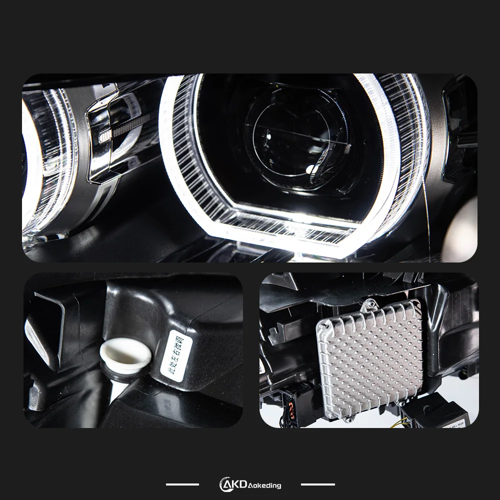 Car Lights for BMW F20 2015-2018 1 Series LED Auto Headlights Assembly Upgrade Bifocal Lens Dynamic Lamp Exterior Accessories